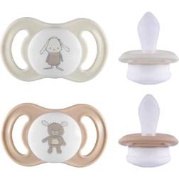 Esska Happy Mini 0+m Silikon Beige 2-pack