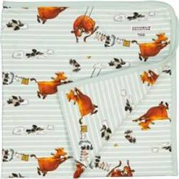 Geggamoja Babyplaid Mamma Mu Mint/Hvid