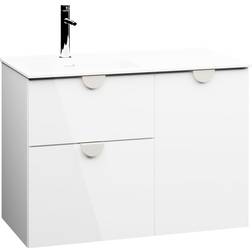 Hill Ceramic Tvättställsskåp Celeste Vit Blank 90 cm med Handfat