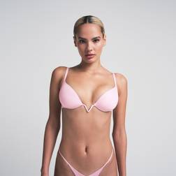 SKIMS Deep Plunge Push-Up Bra - Cherry Blossom