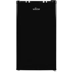 Willow W48UFIS Freestanding Under Counter Larder Fridge with Chiller Box Silver, Black