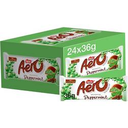 Nestlé Aero Bubbly Peppermint Mint Chocolate Bars 24 x 36 g