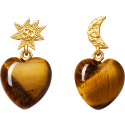 Maanesten Courage Earrings - Gold/Tiger's Eye