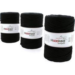 Hoooked Zpagetti Medium Trikågarn 450g Svart ZP004-01