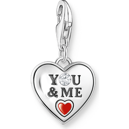 Thomas Sabo You And Me Heart Charm - Silver