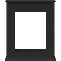vidaXL Kaminumrandung Schwarz 75 x 20 x 87,5 cm Holzwerkstoff