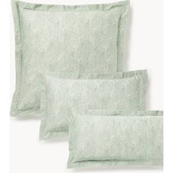 Westwing Collection Baumwollsatin Kopfkissenbezug Leticia Blumen Print Örngott