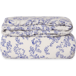 Garbo&Friends Jardim Muslin Double 220x220 cm Duvet Cover Beige, Blue (220x220cm)
