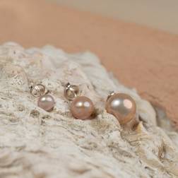 sisi copenhagen Simple Rose Pearl Silver Stud Earring - Örhängen