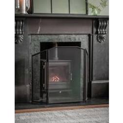 Garden Trading Latton Folding Firescreen Black