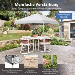 Cwy Foldepavillon 3 m x 3 m Hvid Med Bæretaske