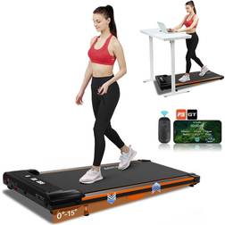 GTPLAYER Under Desk Treadmill HTM-120-ANEW Incline Orange