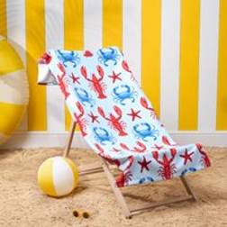 OHS Lobster Print Beach - Towel Blue