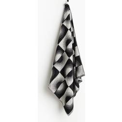 H&M Patterned Beach 80x165 Towel Black