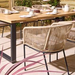 Rowlinson Oslo 6 Seat 210cm Table 75cm H x 90cm W x 210cm D Patio Dining Set