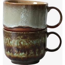 HKliving 70's Tekopp 42,5 cl 2 Delar Odyssey Mugg