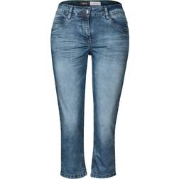 Cecil Damen 3/4 Jeans - Blue Denim