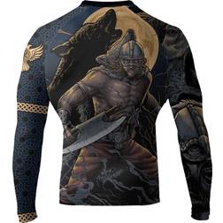 Raven Fightwear Men's Ulfhedinn MMA BJJ Rash Guard Black Medium