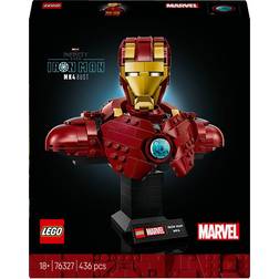LEGO Marvel Iron Man MK4 Bust Model for Adults with Minifigure 76327