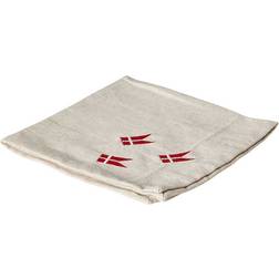 Dacore Bomuld Mundserviet Natur m Flag 4 stk Stofserviet Beige, Naturfarvet