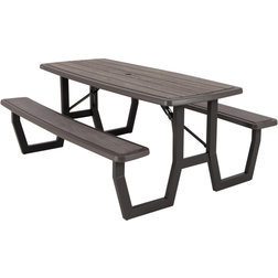 Lifetime Commercial 6 ft Folding Picnic Table - Gray