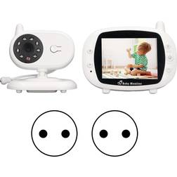 Konnwei 3.5in Wireless Baby Video Monitor 2 Way Talk