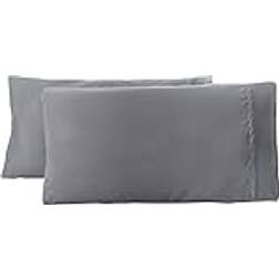 Amazon Basics Microfiber Pillowcases 50 x 80 cm Pack of 2 Pillow Case Grey