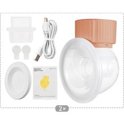 Tomtop Jms 2pcs Hands Free Wearable Invisible Breast Pump
