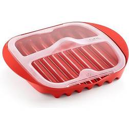 Lekue Bacon Cooker with Lid 11.02 L x 9.8 W x 2.3 H Microwave Kitchenware