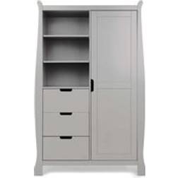 OBaby Stamford Sleigh Double Wardrobe Warm Grey