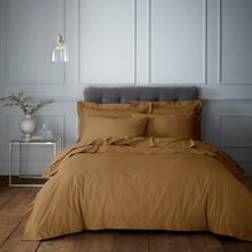 Hotel 230 Thread Count Cotton Percale - Caramel Duvet Cover