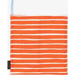Marimekko Piccolo 21,5 x 21,5 cm Orange Manique Bleu, Rouge, Orange, Blanc
