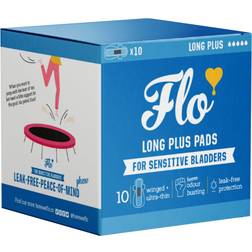 Flo 10 Organic Sensitive Bladder Long Plus Pads