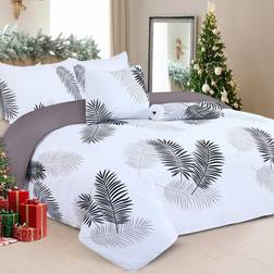 99rooms Double Set Soft Printed Bedding Set Brushed Microfiber Duvet Cover