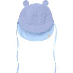 Huttelihut Summer Hat Ears Muslin Solhatt - Quiet Harbor