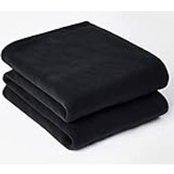 Dreamscene Fleece Throw Blanket 150 x 200 cm Blankets Black