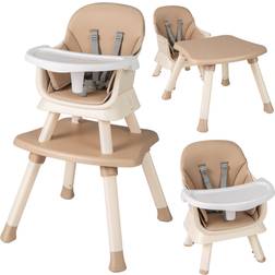 Costway 6-in-1 Baby High Chair with 5-Point Harness