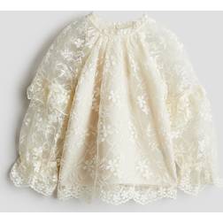 H&M Girls Lace Blouse - White