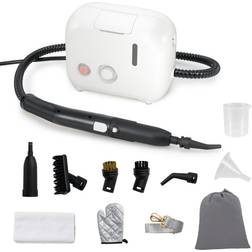 Costway 1600W Portable Steam Cleaner with 1L Water Tank White