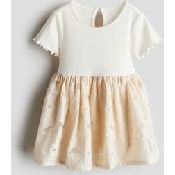 H&M Baby Short-Sleeved Dress - Beige