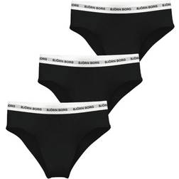 Björn Borg Logo Highwaist Brief 3-pack - Black