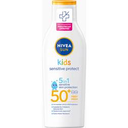 Nivea Kids Sensitive Protect & Play Sun Lotion Spf 50+ Hvit