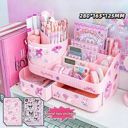 Kawaii Sanrio Kuromi Kiertävä Työpöytäjärjestäjä