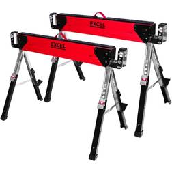 Excel Portable Steel Saw Horse Twin Pack