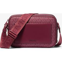 Michael Kors Maeve Large Signature Logo Crossbody Bag - Purple