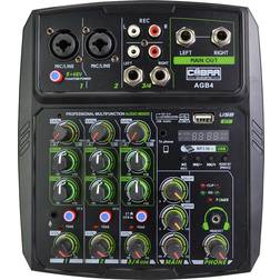 Cobra 4 Channel Mixer with Bluetooth USB and Echo