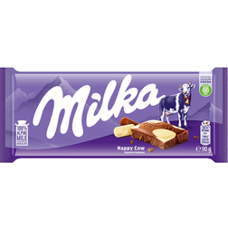 Milka Milk And White Chocolate Bar 90g
