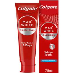 Colgate Max White Clinical Sensitive Protect Teeth Whitening Toothpaste 75ml