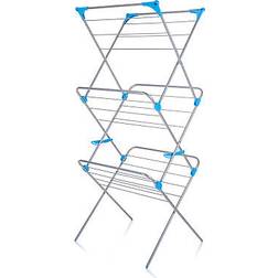 Minky 3 Tier Trio Indoor Concertina Clothes Airer Dryer - Silver