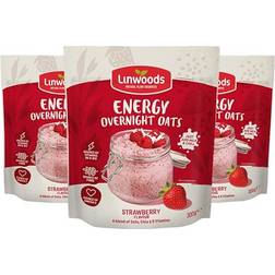 Linwoods Strawberry Energy Overnight Oats 3x 300g